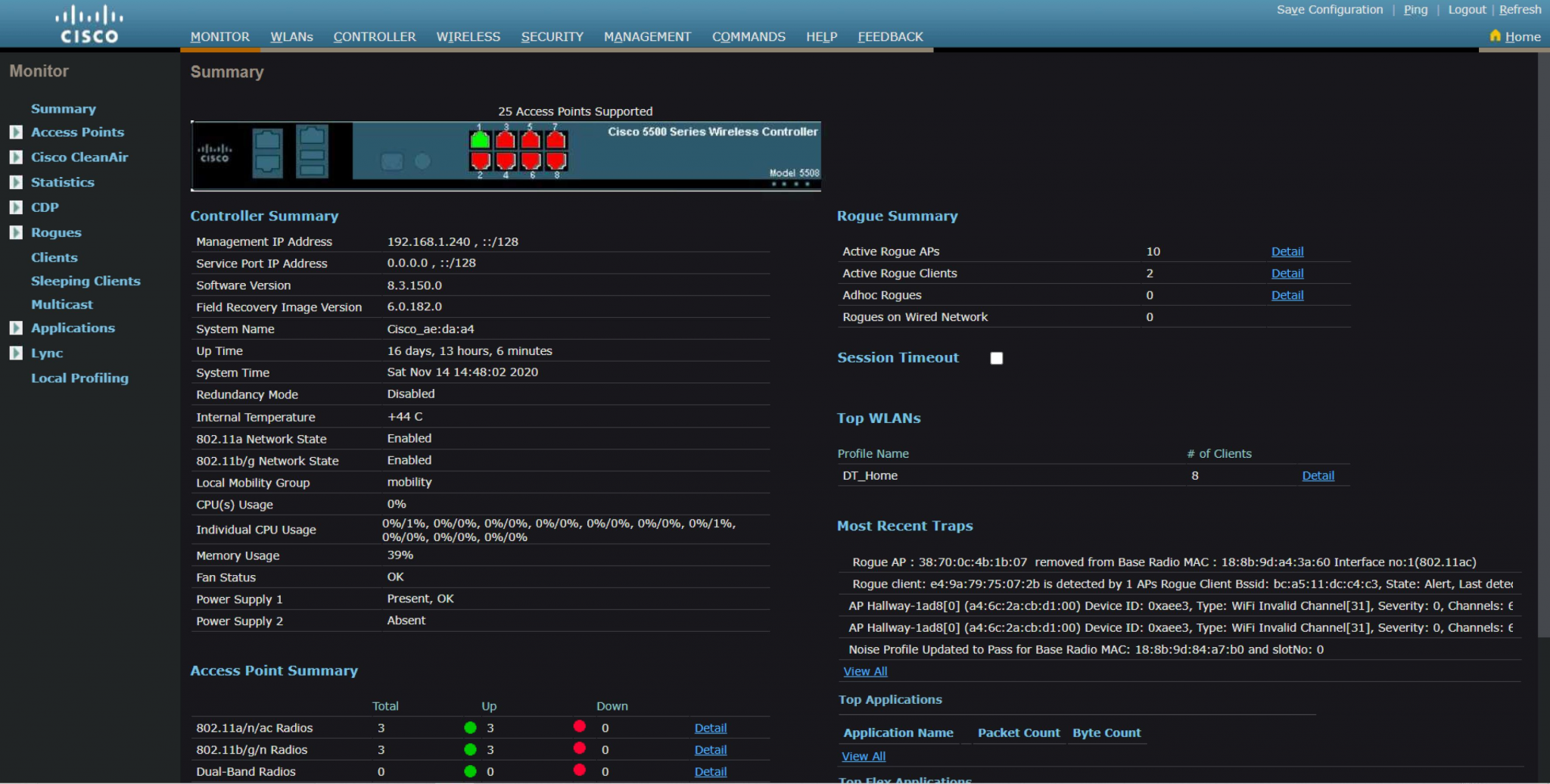 wlc GUI